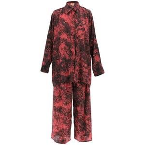 Sun chasers shibori silk shirt and pants set